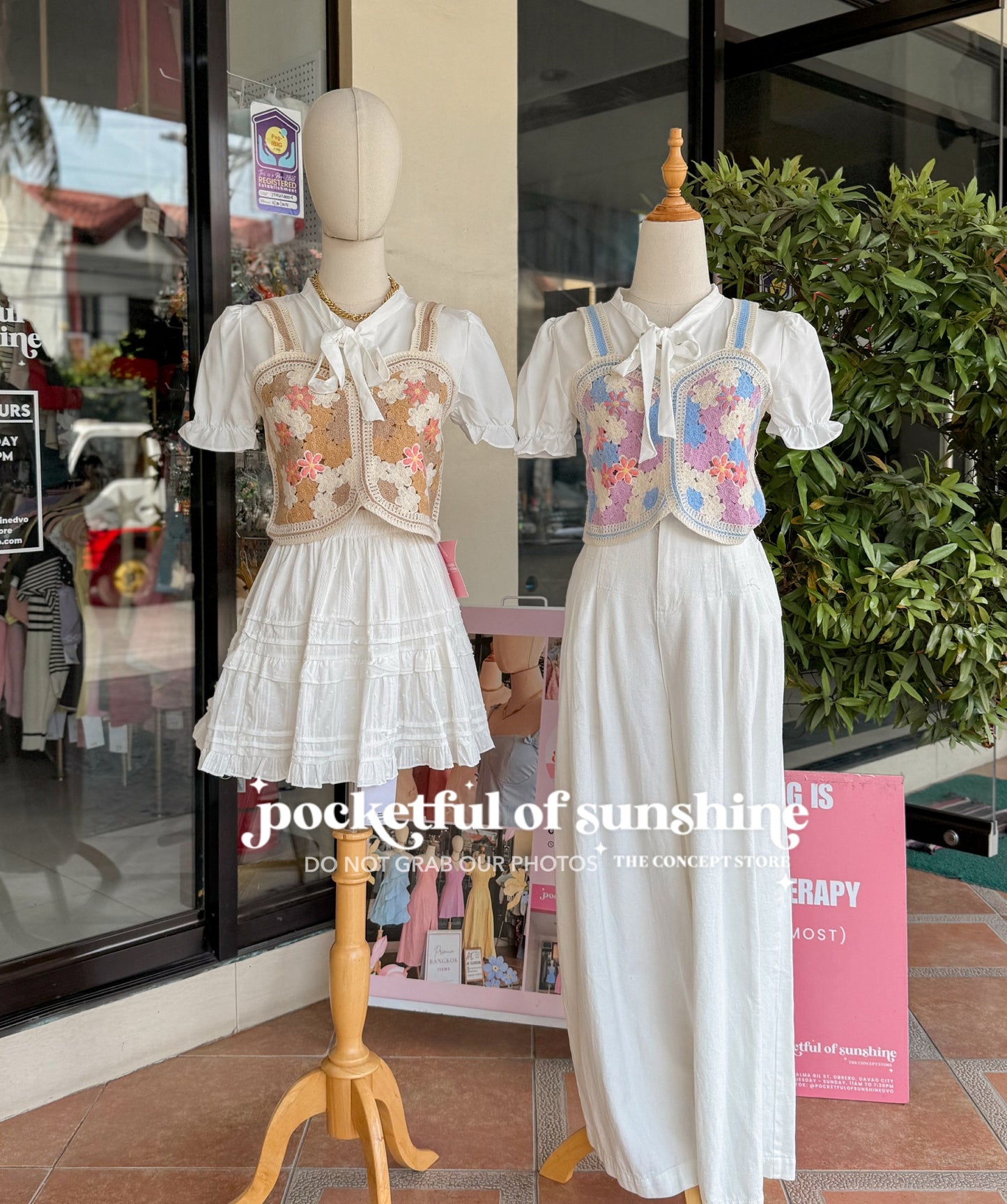 Crochet Puff-sleeve Top