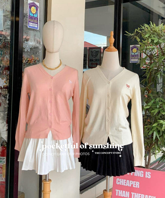 Bow Knitted Cardigan