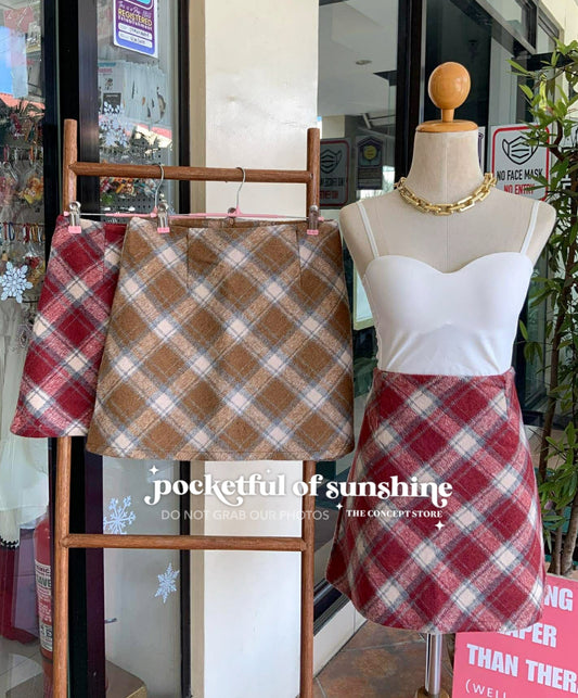 Plaid Skort