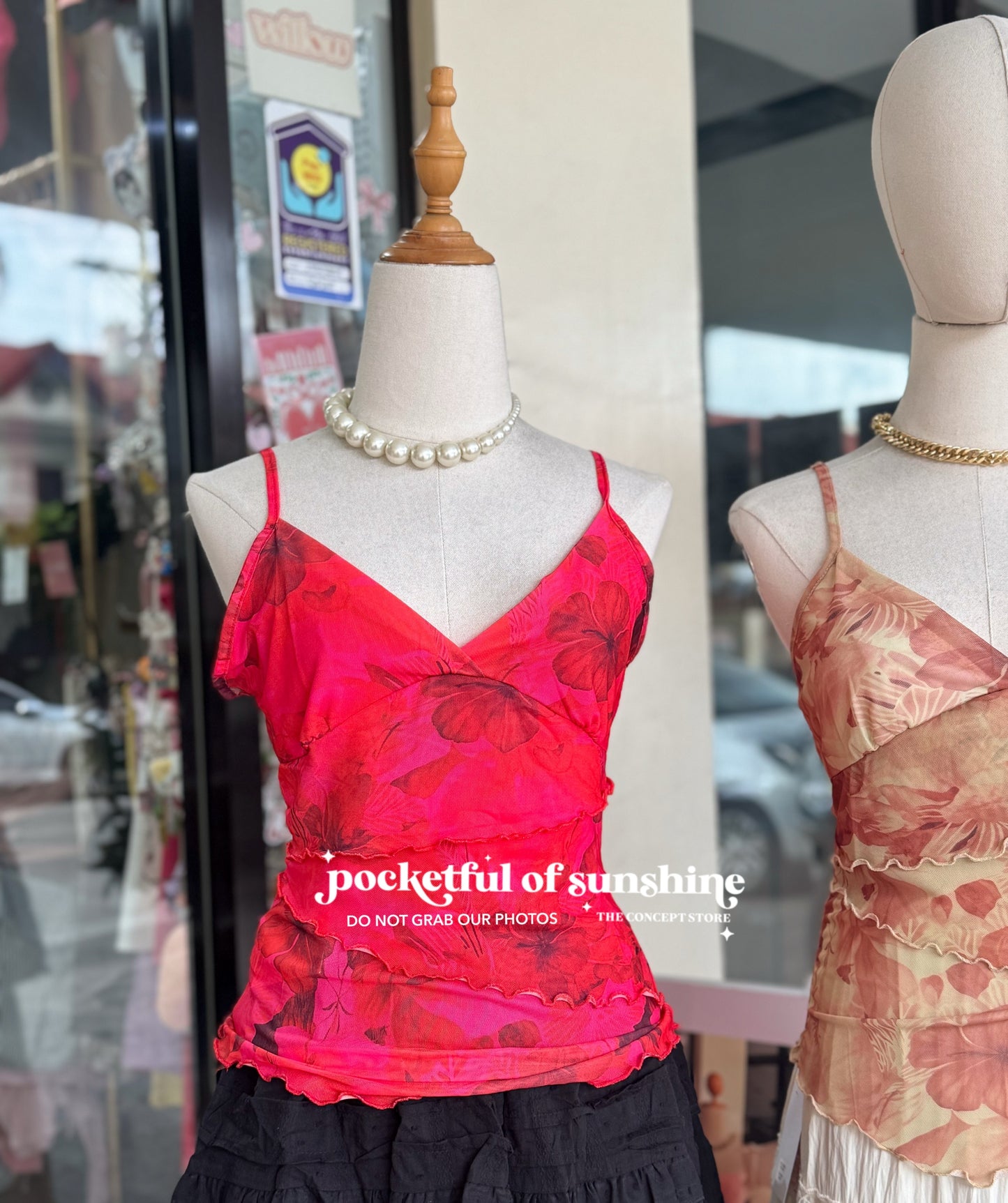 Floral Mesh Camisole