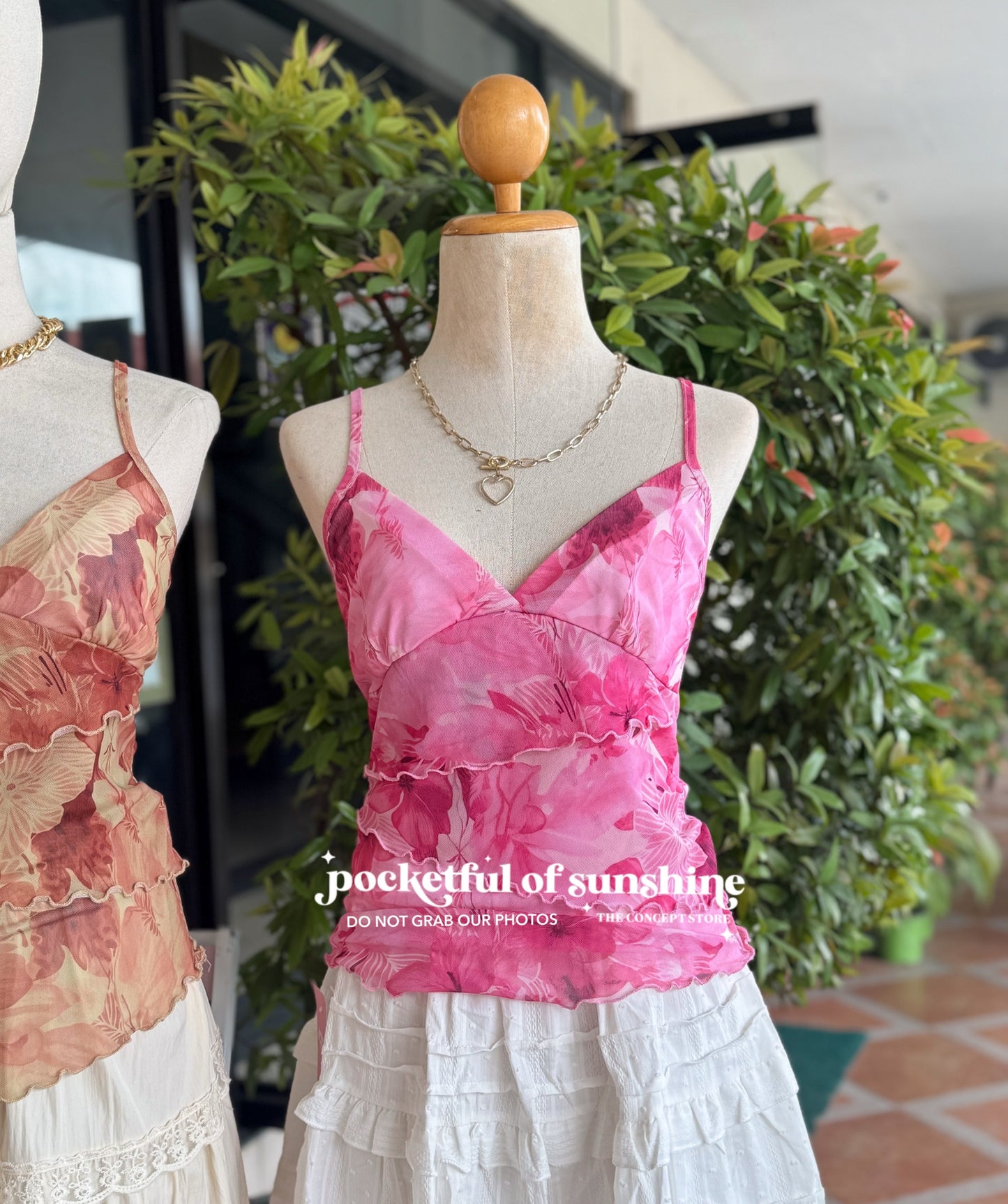 Floral Mesh Camisole